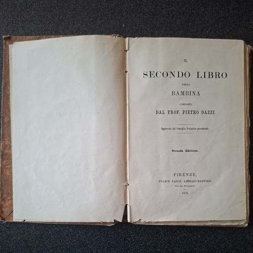 Libro antico 1875 secondo - libro,