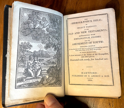 1850 hieroglyphick bible - hieroglyphick, 500