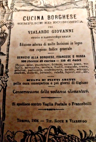 Antico libro cucina - libro,