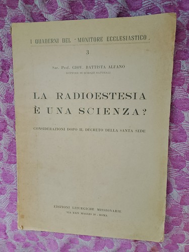 Radioestesia libro antico - radioestesia,