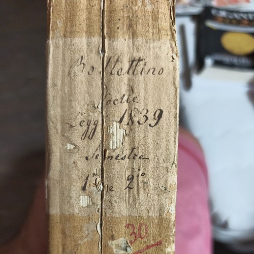 Libro antico 1839 leggi - libro,